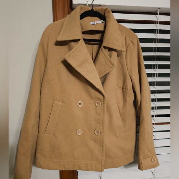 Just Fab Tan Coat - Picture 1 of 3